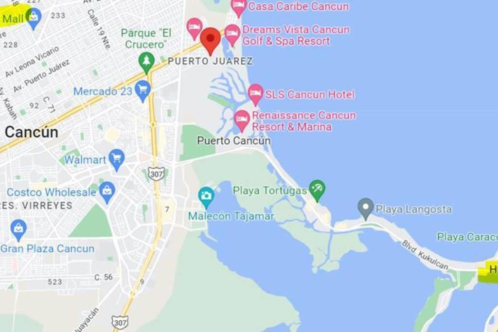 Micro Studio Perfect For Backpackers, Couples, 3 Min Drive To Playa El Nino Cancún Eksteriør billede
